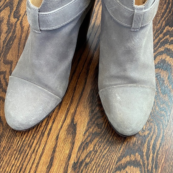 Rag & Bone Harrow Stone Waxy Leather Women's Ankle Booties Size 40 (10) - Picture 10 of 10